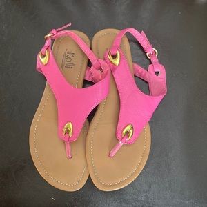 Pink Kali Footwear sandals size 5